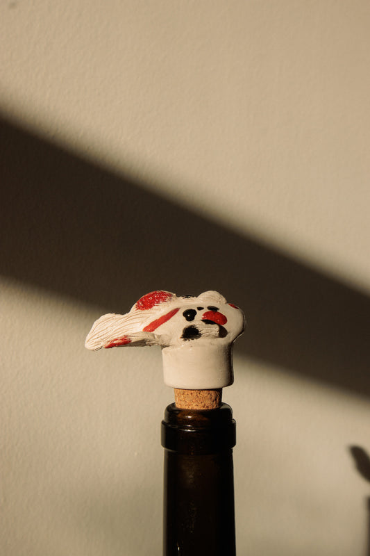 Decorative Ceramic Wine Stopper - Koi fish