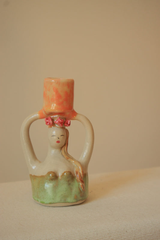 Handmade Сeramic Candle Holder - Lola Bloom