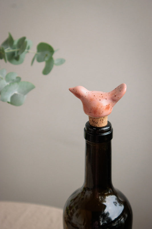 Decorative Ceramic Wine Stopper - Bird
